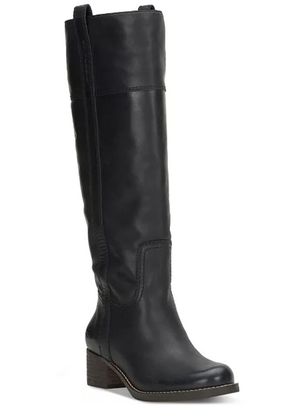 Lucky Brand Black Hybiscus Riding Boot Extra Wide Calf size 8 Outstanding shape